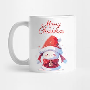 Merry Christmas red bell with ribbon Mug